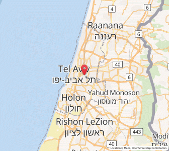 Map of Ramat Gan, Tel Aviv