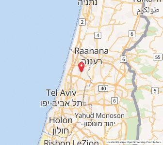 Map of Ramat HaSharon, Tel Aviv