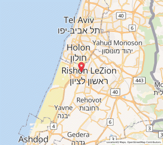Map of Rishon LeTsiyyon, Central District