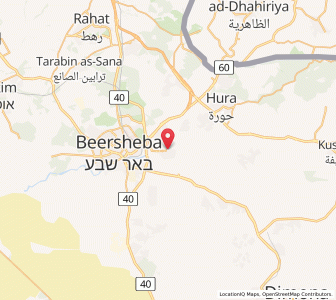 Map of Tel Sheva‘, Southern District