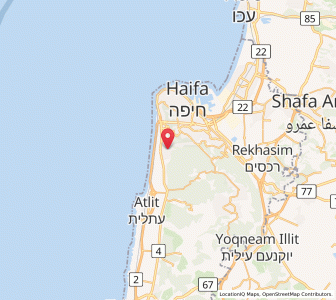Map of Tirat Karmel, Haifa