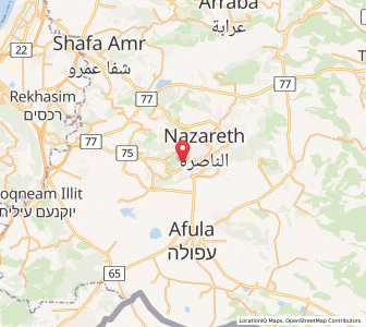 Map of Yāfā, Northern District