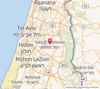 Map of Yehud, Central District