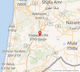 Map of Yoqne‘am ‘Illit, Northern District