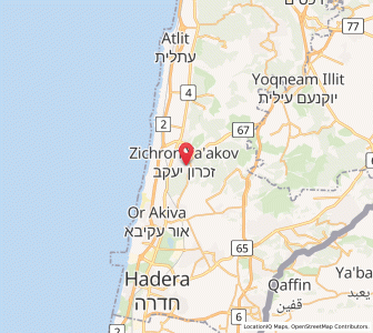 Map of Zikhron Ya‘aqov, Haifa