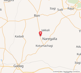 Map of Abbigeri, Karnataka