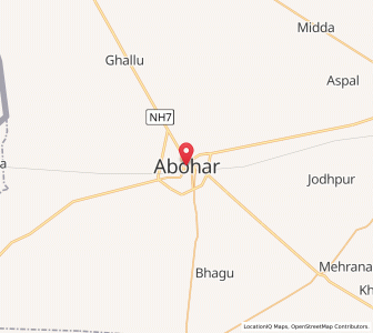 Map of Abohar, Punjab
