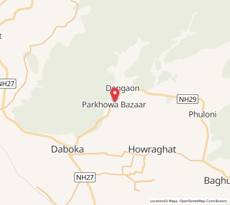 Map of Abongkethe, Assam