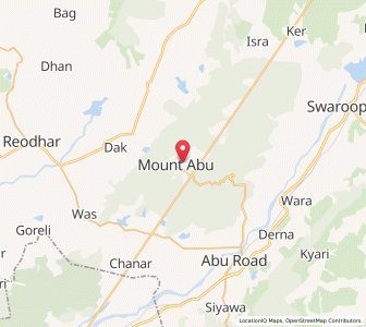 Map of Abu, Rajasthan