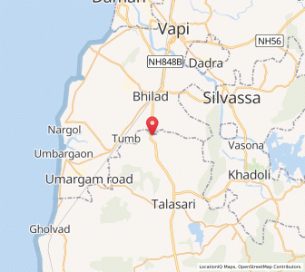 Map of Achad, Gujarat