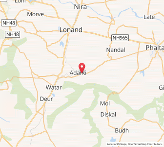 Map of Adarki Buzurg, Maharashtra