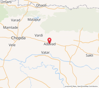 Map of Adavad, Maharashtra