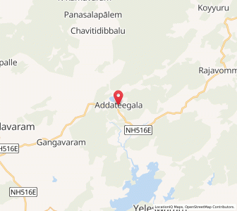 Map of Addatigala, Andhra Pradesh