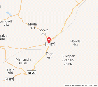 Map of Adesar, Gujarat