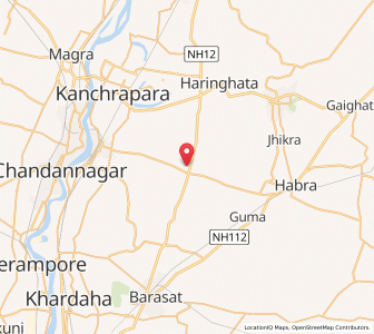 Map of Adhatal, West Bengal