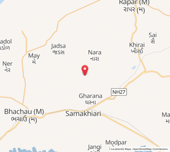 Map of Adhoi, Gujarat