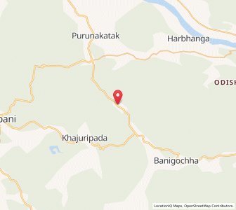 Map of Adhonigarh, Odisha
