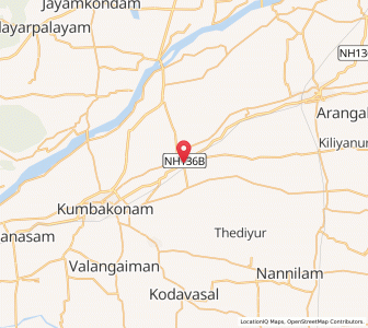 Map of Aduthurai, Tamil Nadu