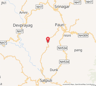 Map of Adwani, Uttarakhand