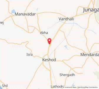 Map of Agatrai, Gujarat