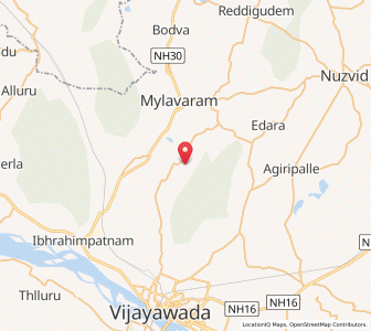 Map of Agiripalle, Andhra Pradesh