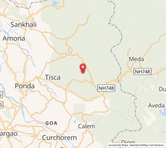 Map of Aglot, Goa