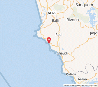 Map of Agonda, Goa