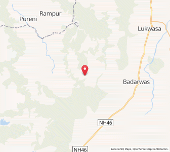 Map of Agra, Madhya Pradesh