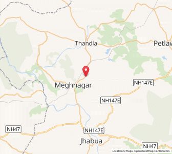 Map of Agral, Madhya Pradesh