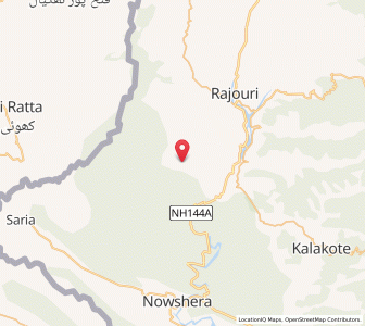 Map of Agrat, Kashmir