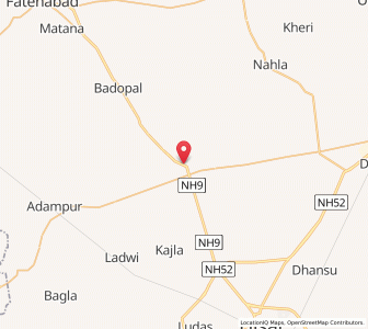 Map of Agroha, Haryana
