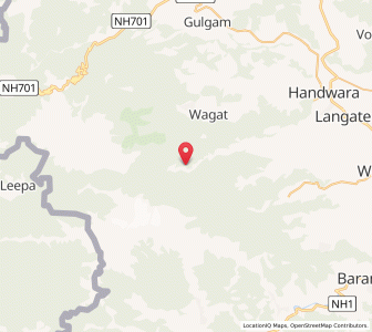 Map of Ahadio, Kashmir