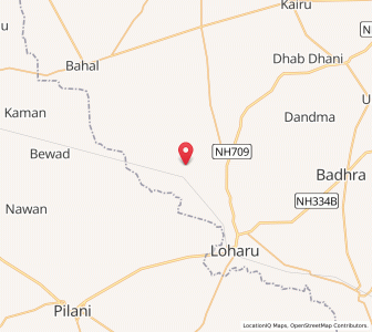Map of Ahamad ki Dhani, Haryana