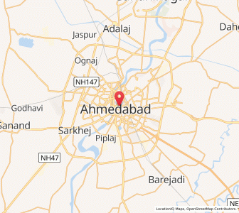 Map of Ahmedabad, Gujarat