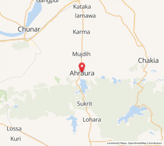 Map of Ahraura, Uttar Pradesh