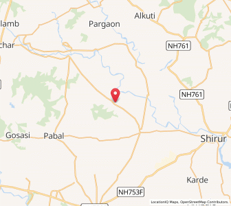 Map of Aitchivadi, Maharashtra