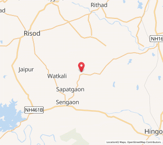 Map of Ajegaon, Maharashtra