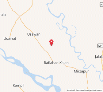 Map of Ajit Nagla, Uttar Pradesh