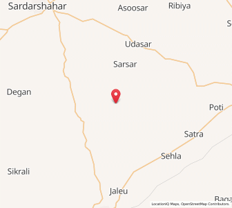Map of Ajitsar, Rajasthan