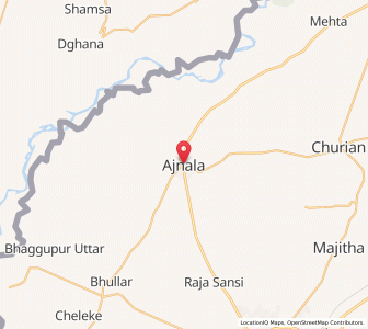 Map of Ajnala, Punjab
