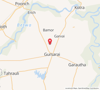 Map of Ajneri, Uttar Pradesh