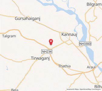 Map of Ajudhipur, Uttar Pradesh