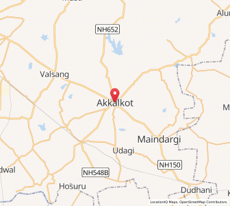 Map of Akalkot, Maharashtra