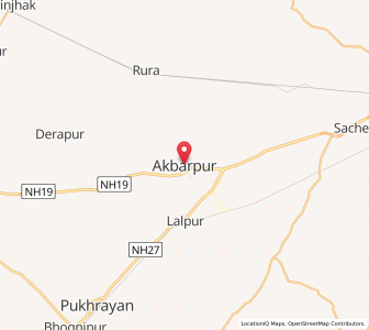 Map of Akbarpur, Uttar Pradesh