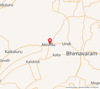 Map of Akividu, Andhra Pradesh