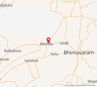 Map of Aklvidu, Andhra Pradesh