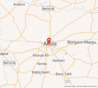 Map of Akola, Rajasthan