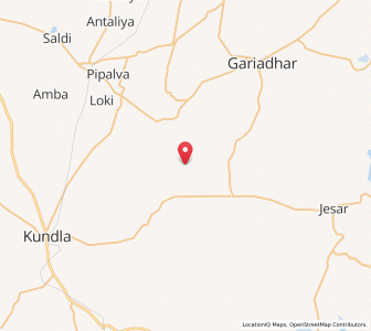 Map of Akolda, Gujarat