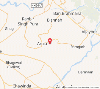 Map of Ala, Kashmir