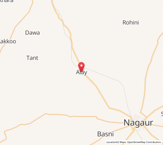 Map of Alai, Rajasthan